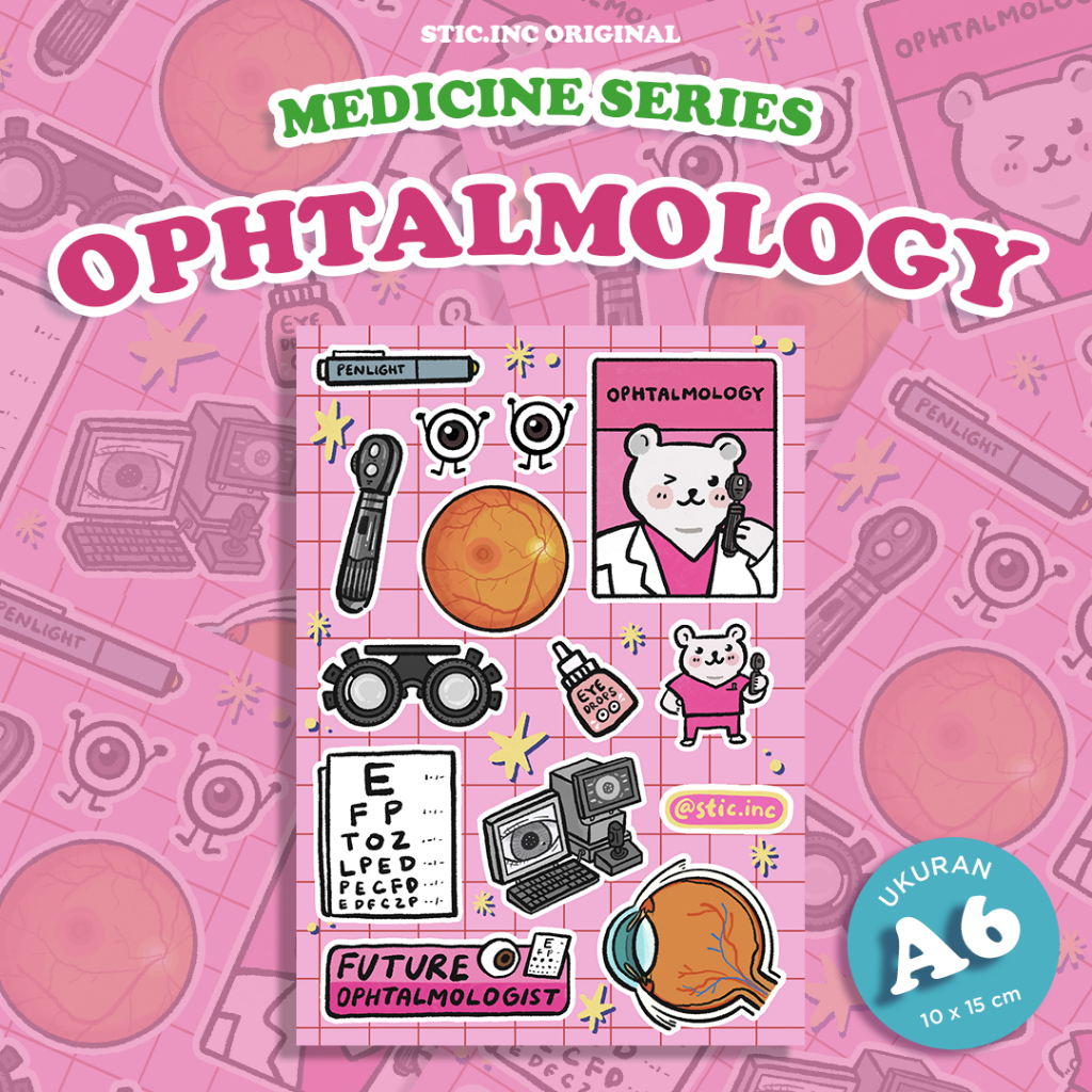 

Ophthalmology - Stic.Inc Med Series - Stickersheet A6