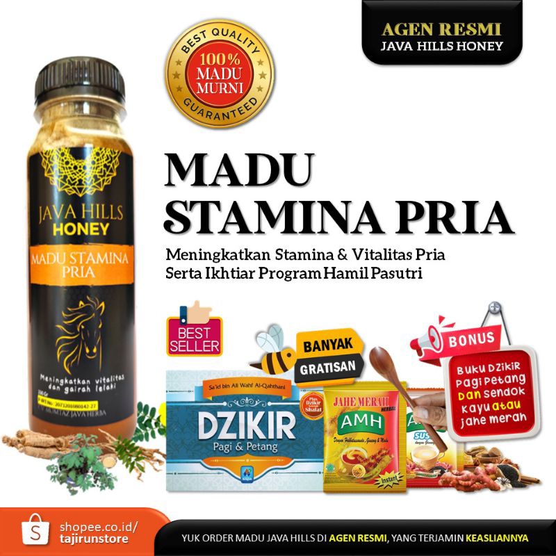 

Java Hills Honey Madu Stamina Pria Sebagai Daya Tahan Tubuh Menjaga Imunitas Anti Capek dan Pegal