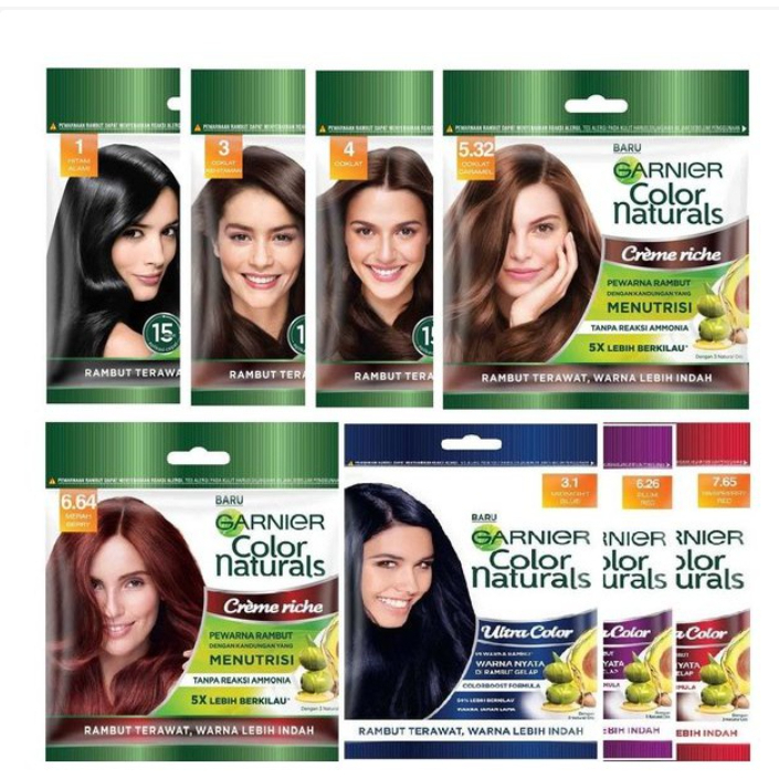 Pewarna Rambut Garnier Hair Colour Natural / Pastel colour / Ultra Colour