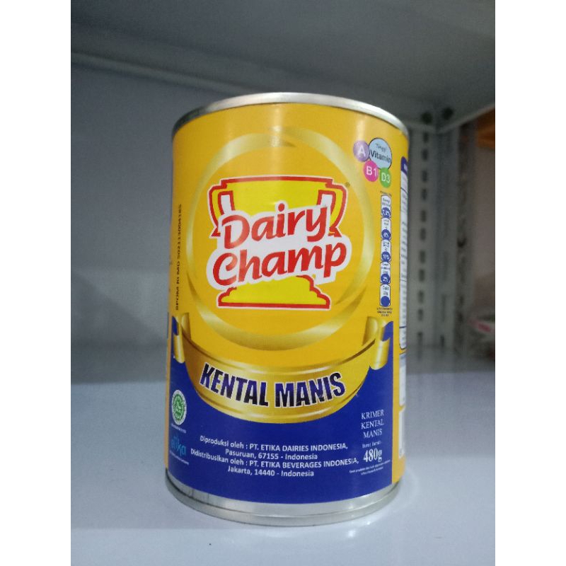 

Dairy Champ Susu Kental Manis 480 gram Kaleng