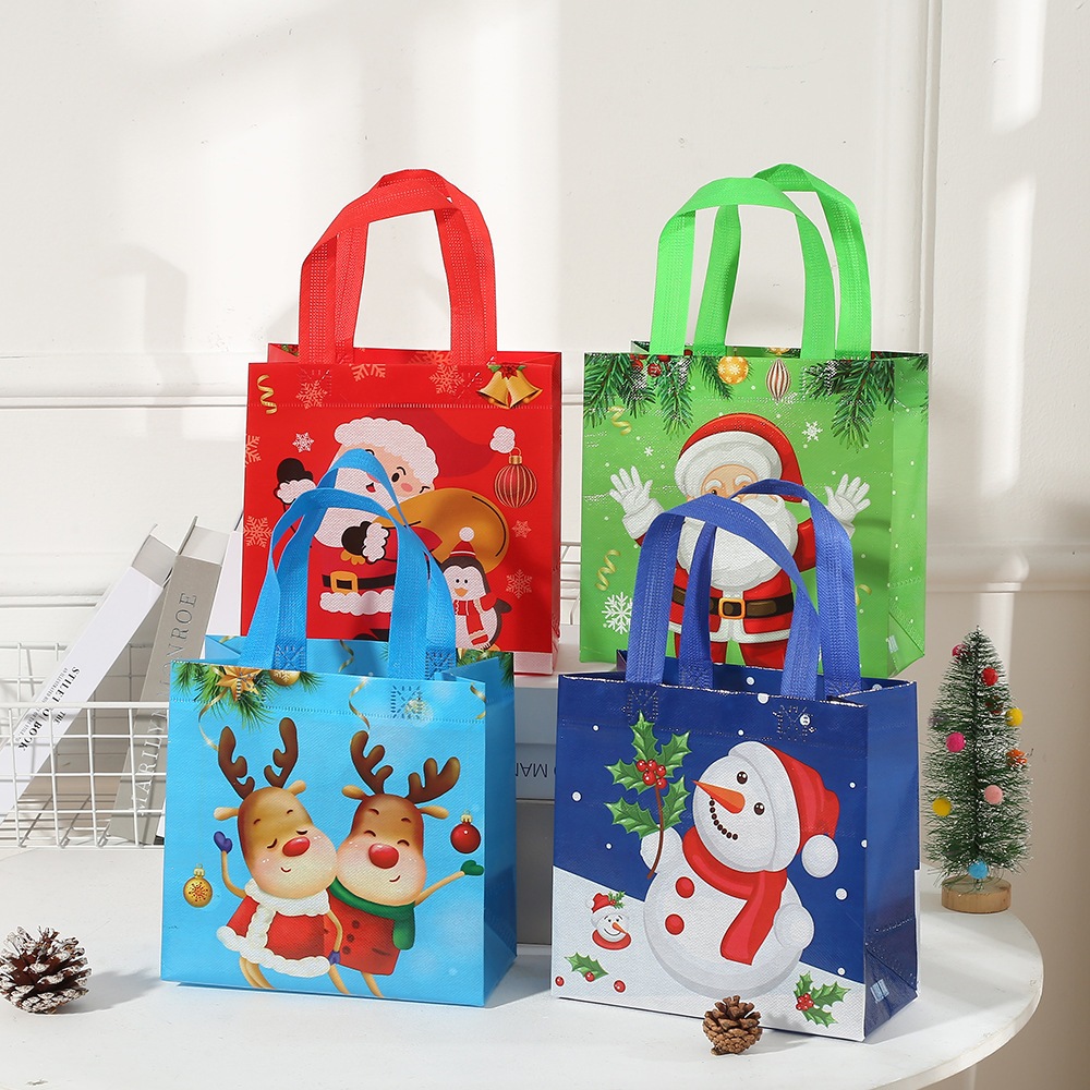 

[GOODIE BAG NON WOVEN NATAL 23x22x11CM] Tas Souvenir Christmas Natal, Hampers Paperbag Merry Xmas, Goodie Bag Hampers Souvenir Hadiah Natal