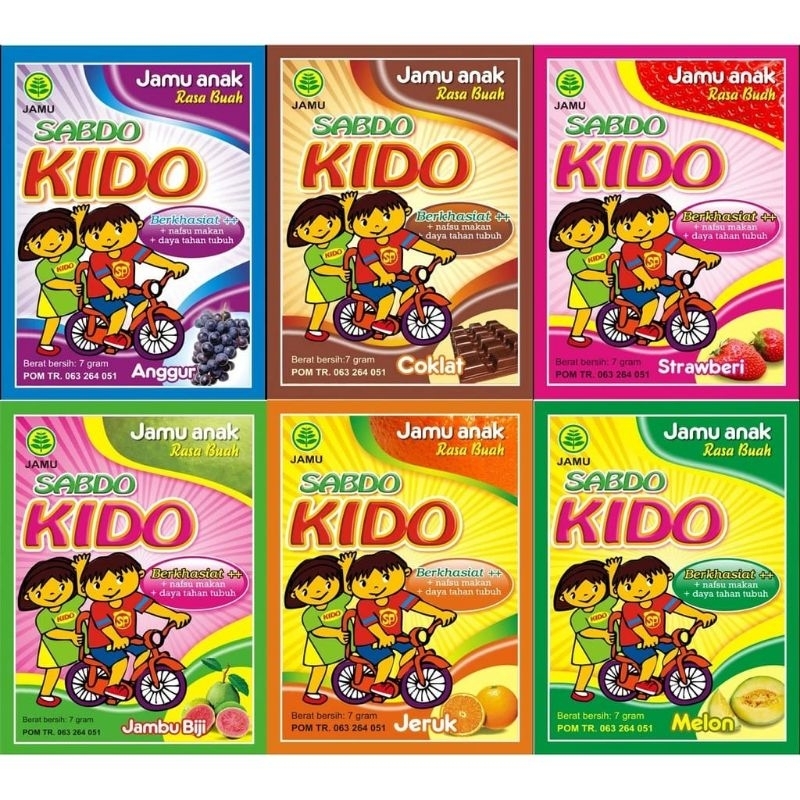 

Jamu Anak Berbagai Rasa Sabdo Kido - Sabdo Palon (1 Pack Isi 10 Sachet)