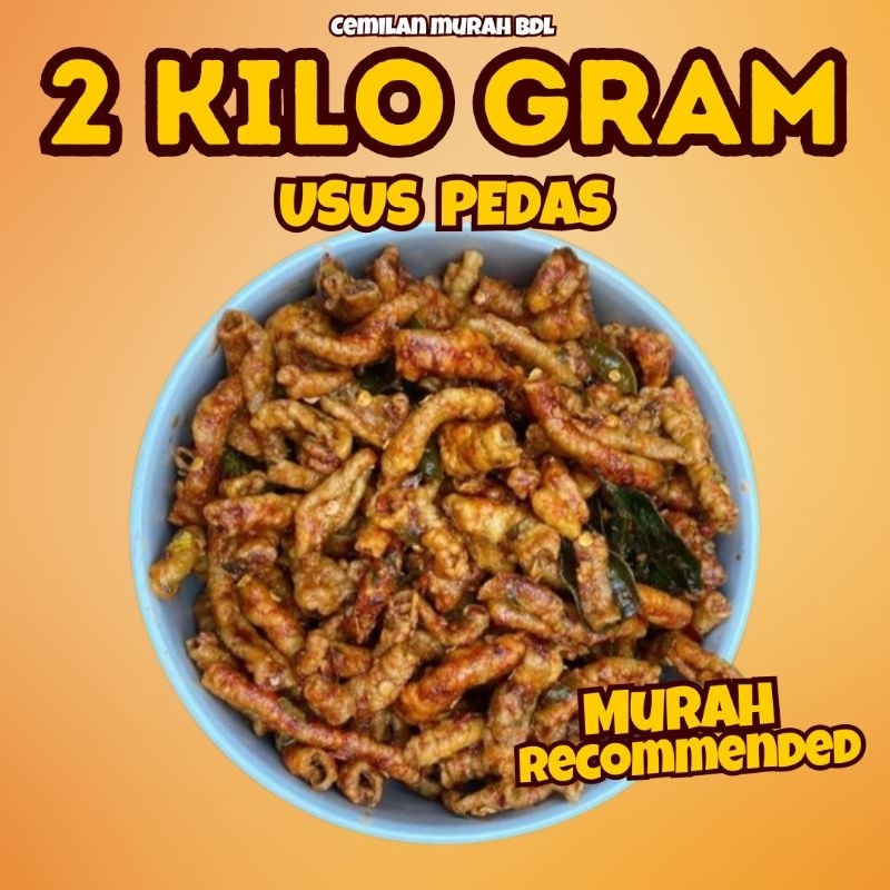 

Keripik Usus Pedas (2 Kilo Gram) / PER BALL