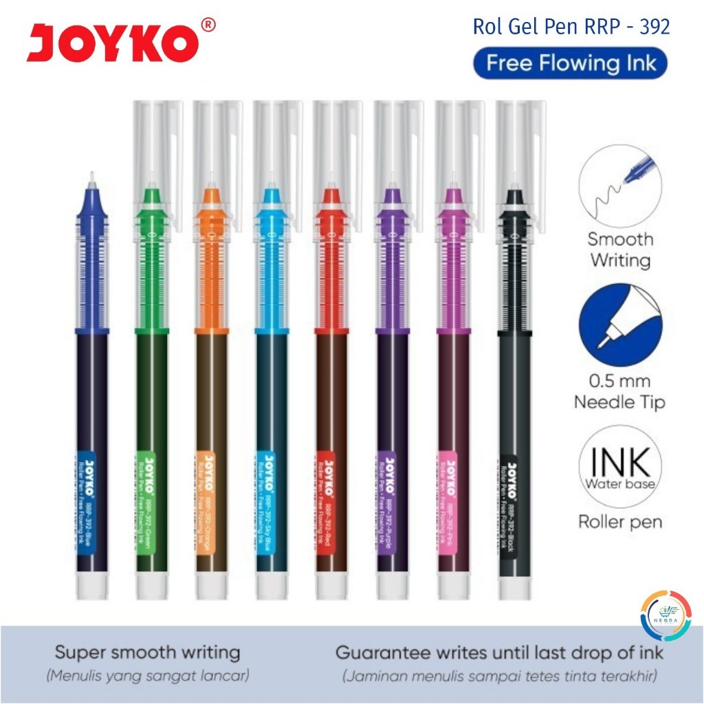 

V2_Pen JK Roller RRP-392 0,5/Joyko Pen Gel Roller Pulpen Rol RRP-392 0.5 mm | 1 PCS