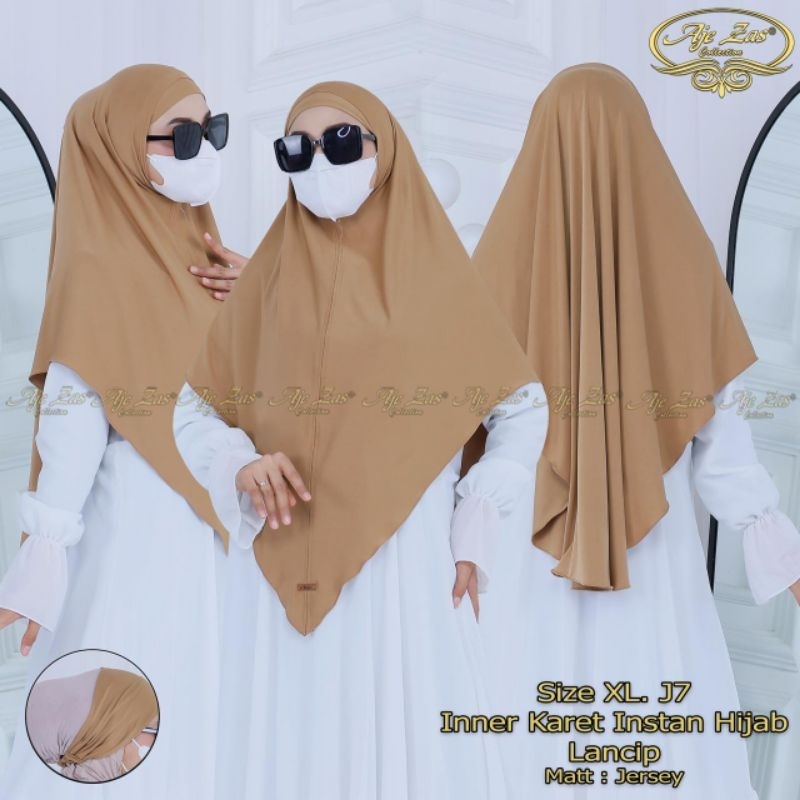 Iner Karet Instan Hijab J7-Siz Xl Ory Aje Zas Matt Jersey
