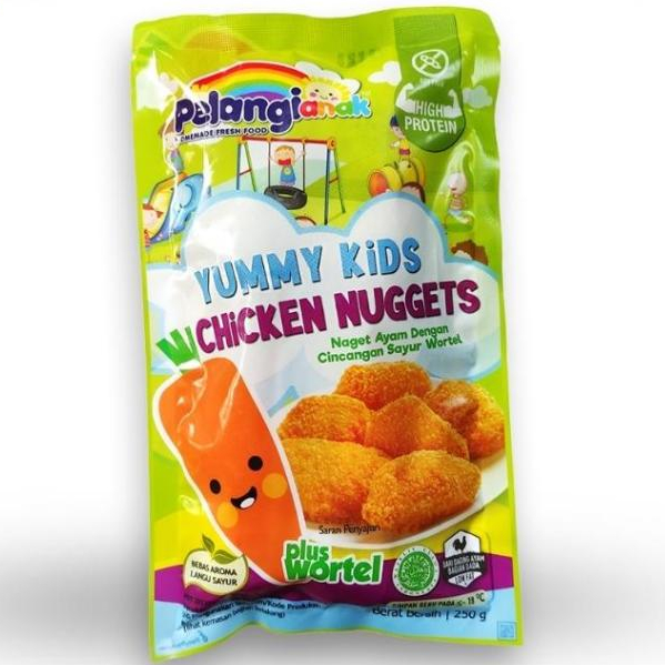 

Yummy Kids CHICKEN NUGGET & SALMON NUGGET - Pelangi Anak Healthy Frozen Food