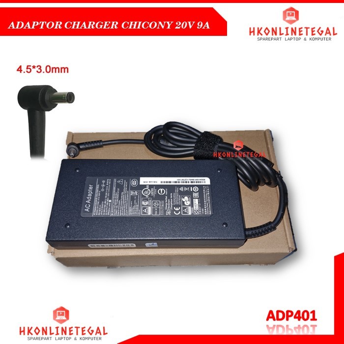 Adaptor Charger Chicony MSI 20V 9A Dc. 4.5×3.0mm