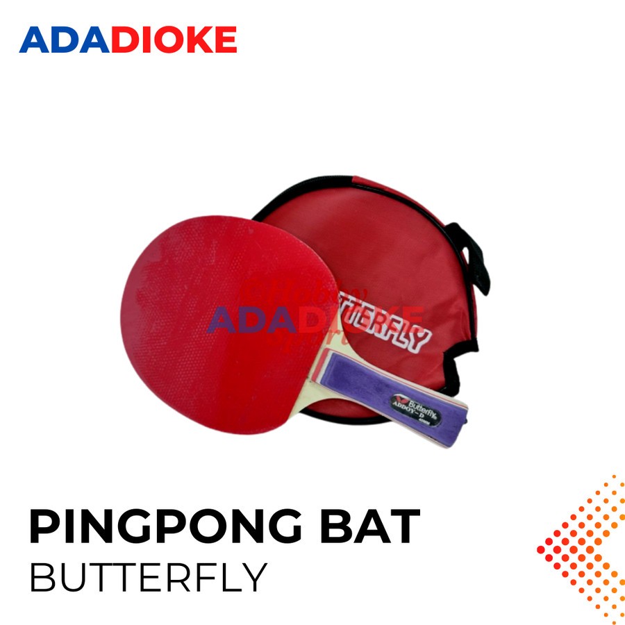 Bad Bet Bat Pingpong Tenis Meja Butterfly / Bet Pingpong Kayu jati