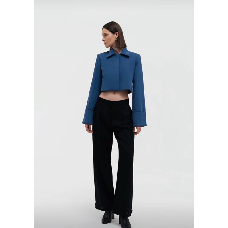 DUMA FRANK CROPPED BLAZER BLUE PL