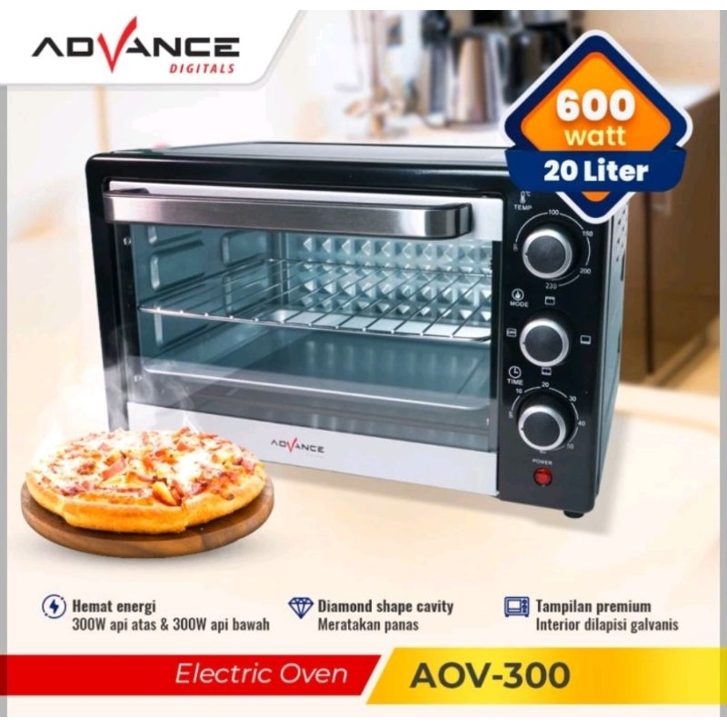 OVEN LISTRIK ADVANCE AOV-300 oven kue bolu oven listrik kue kering oven elektrik oven 20 liter