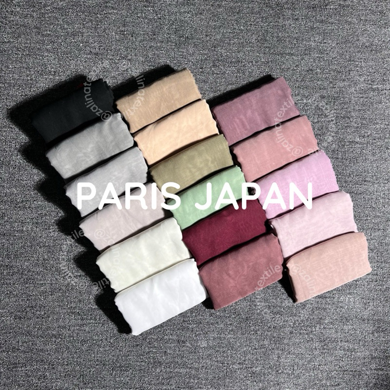 HIJAB SEGIEMPAT BAHAN PARIS JAPAN ORIGINAL PREMIUM | KERUDUNG SEGIEMPAT PARIS JAPAN