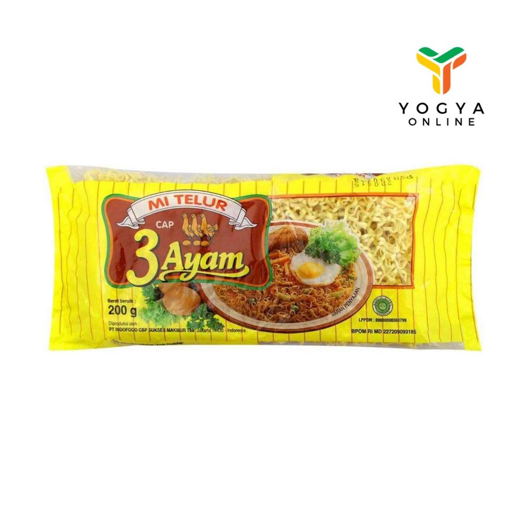 

Cap 3 Ayam Packing Kuning 200 Gr