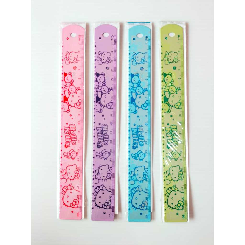 

V2_Garisan Besi 20CM Fancy/Penggaris Besi Fancy Hello Kitty 20 Cm