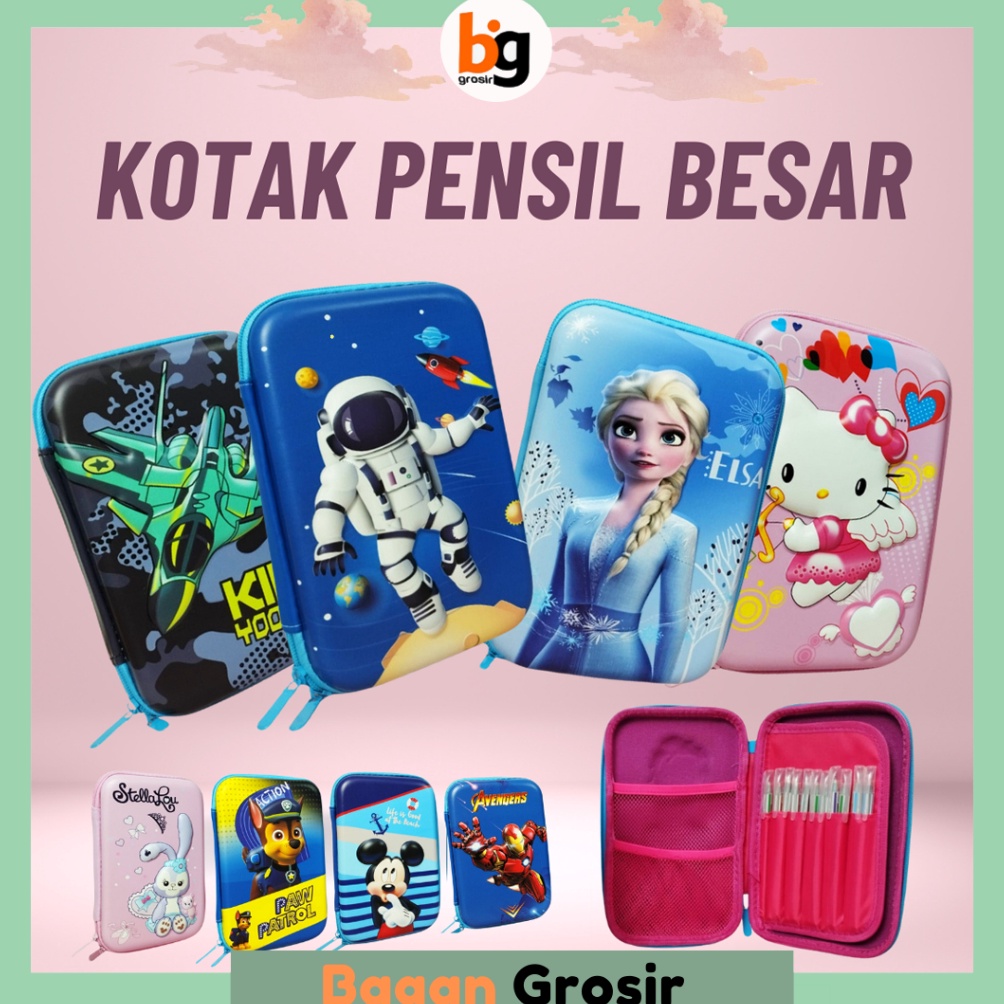 

KODE Q3Y3 BG COD Tempat Kotak Pensil AnakAnak perempuan laki laki Gambar 3D Waterproof Tempat Penyimpanan Alat Tulis MK912