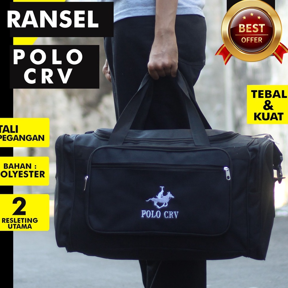 Tas Ransel Jinjing Hitam Tas Travelling Mudik Kerja Besar Travel Bag Kapasitas Jumbo Serbaguna Unise