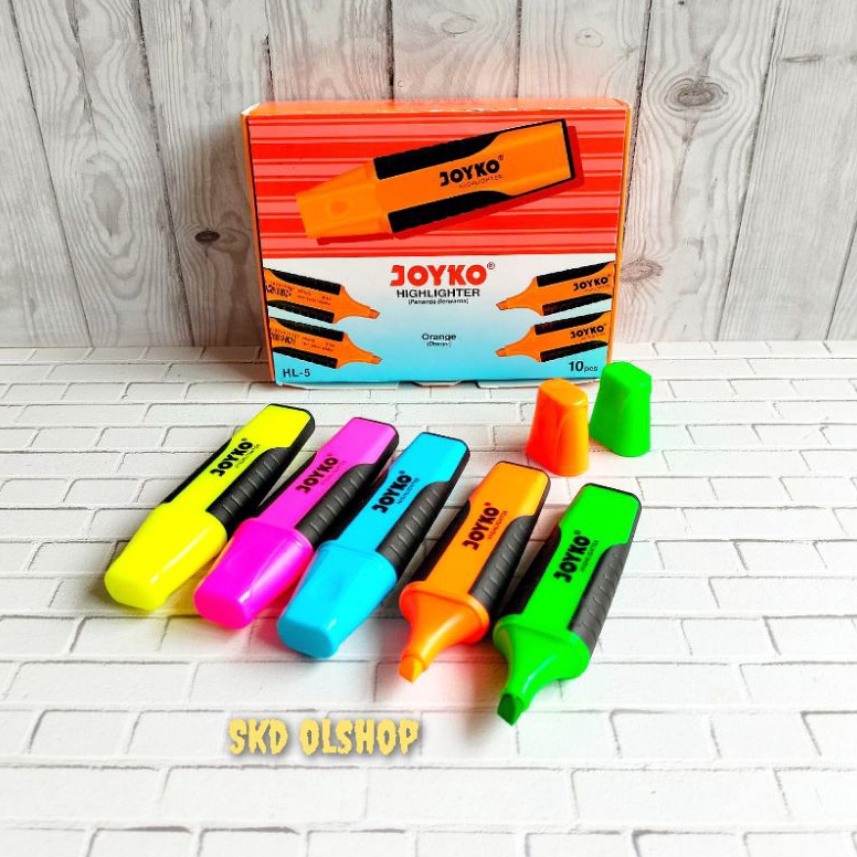 

Joyko Highlighter Stabilo Penanda Joyko Warna HL5 1 Box Isi 1 Pcs KODE G2L7