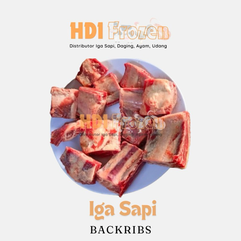 

Iga Sapi Backribs premium daging tebal - HDI Frozen
