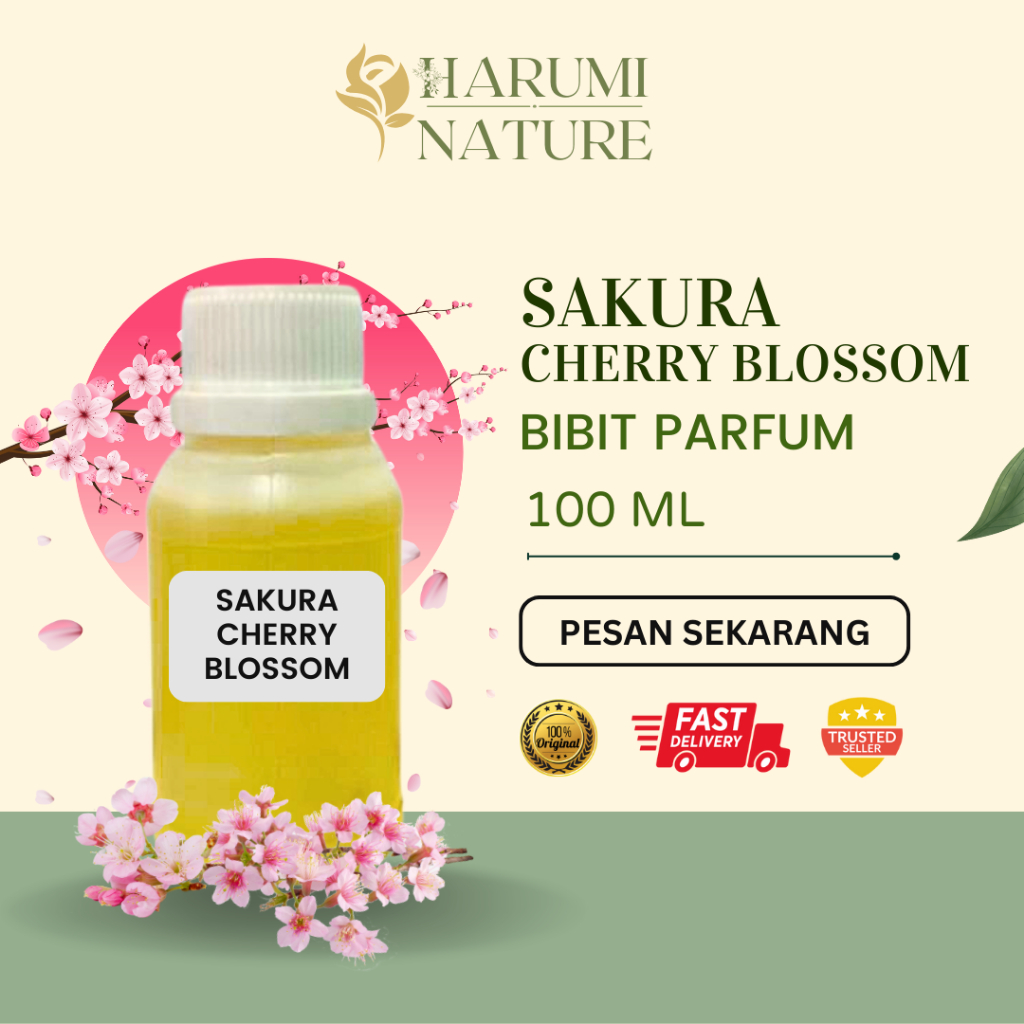Bibit Parfum Murni Aroma Sakura Cherry Blossom