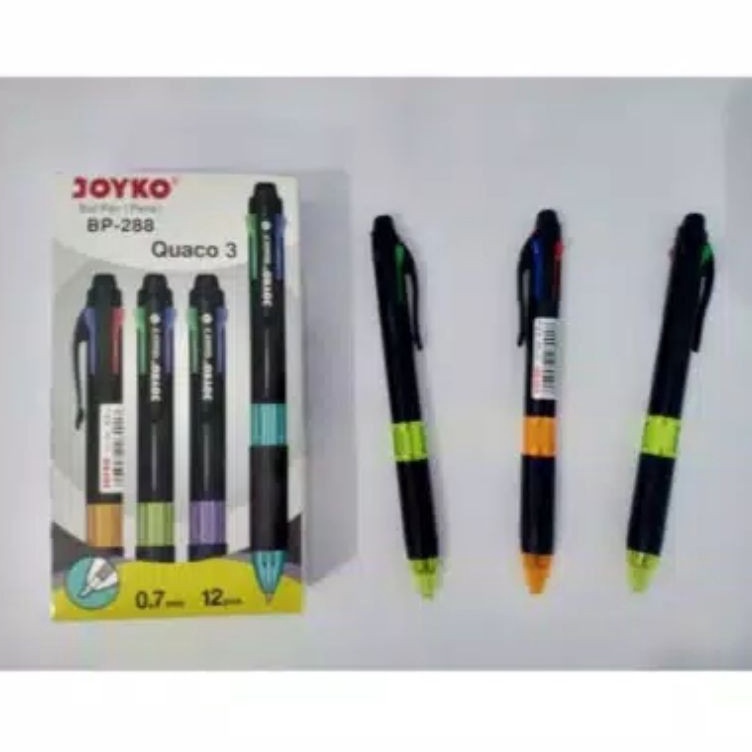 

Pulpen 4 Warna Joyko Quaco 3 BP288 LUSIN KODE B9W2