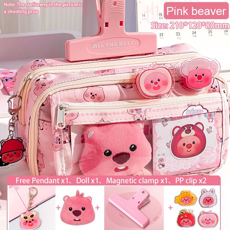 

Tempat alat tulis kotak pensil aesthetic Tas PenaTempat Pencil Tas Pensil kapasitas besar KODE O3C4