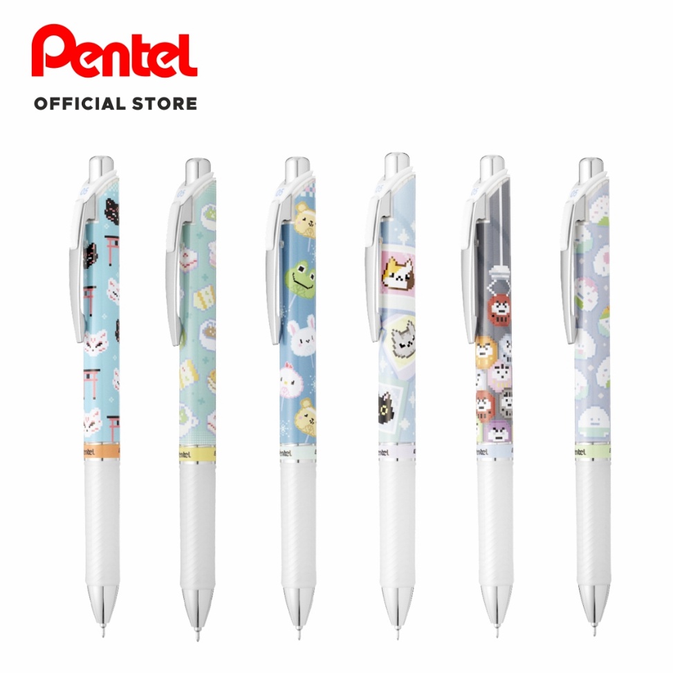 

Pentel Energel Kawaii Pixel 2 Tinta Warna Hitam KODE Z6H9