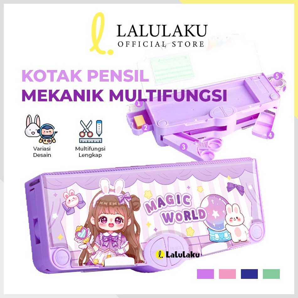 

KODE R8Z4 Tempat Pensil Multifungsi Motif Unicorn Dinosaurus Astronot Untuk Anak TkKotak Pensil Pola Kartun Dengan Rautan
