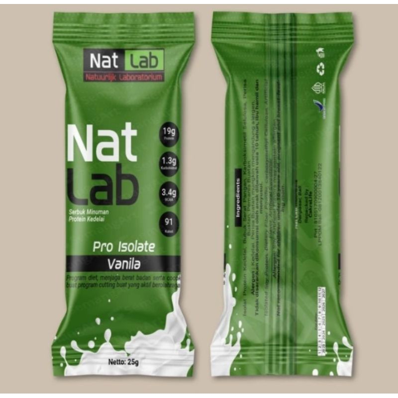 Whey Isolate Protein Soy Diet Fiber Sachet 23gr