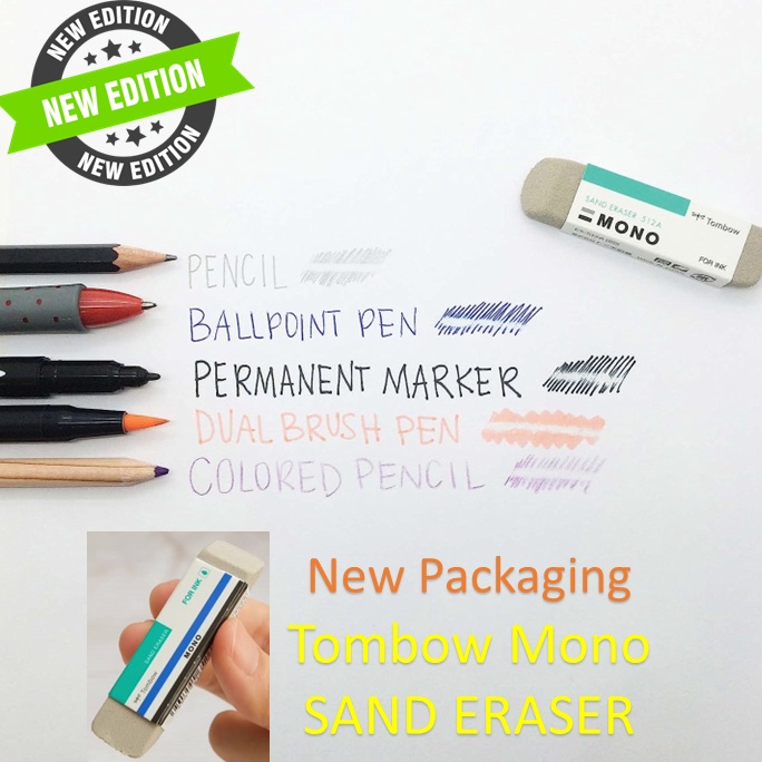 

Tombow MONO Sand Eraser Penghapus Pensil Warna Marker KODE S3E4
