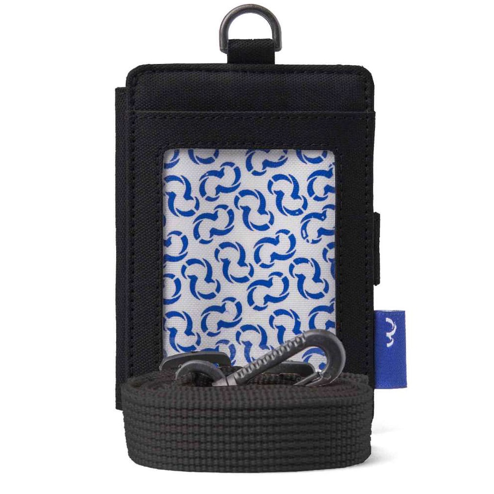 

KODE D2H3 Wallts Pebble Black Lanyard Name Tag ID Card Kantor Unisex Pria Wanita