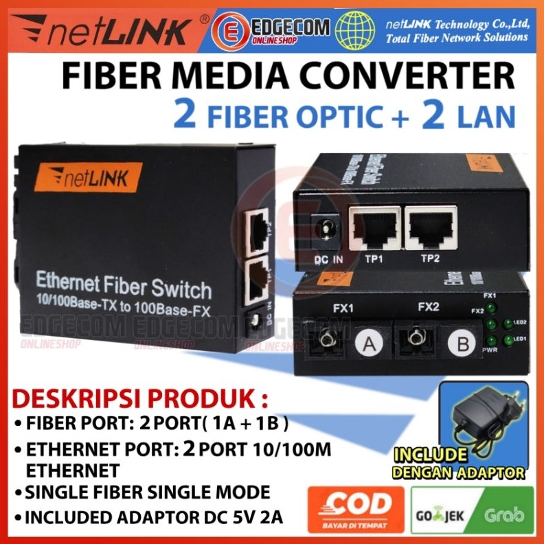 Media Konverter 2 FO 2 LAN 11 LAN RJ45 Ethernet Fiber Optic switch Media Converter netlink l H8X5