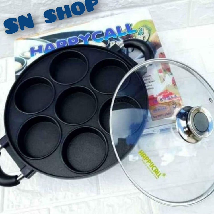 KODE A63H cetakan kue happy call 7 datar 8 datar kue pukis cetakan terang bulan mini