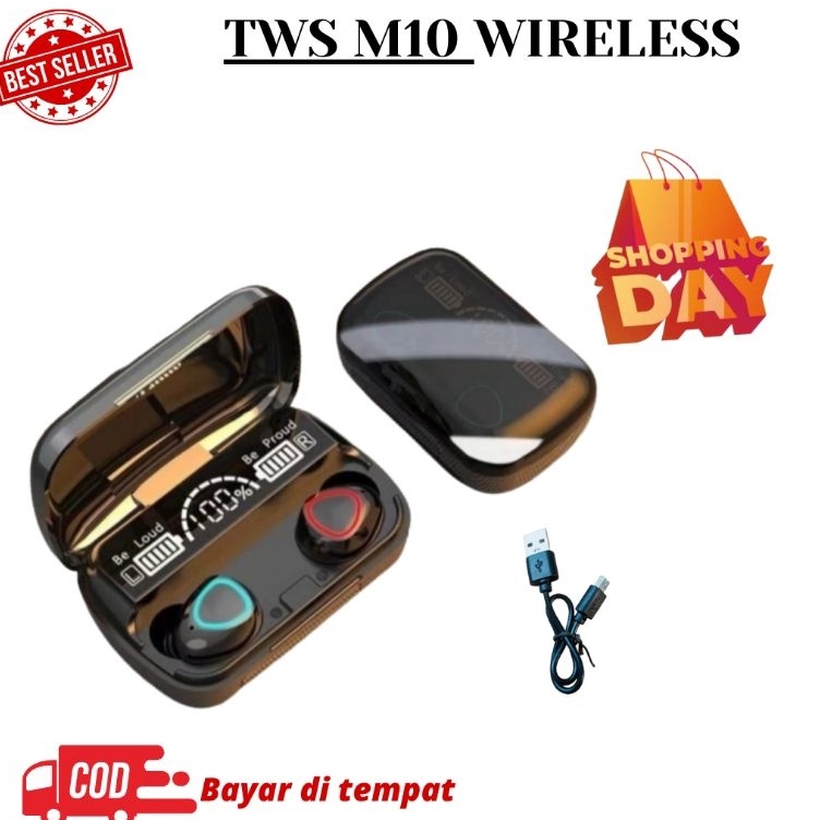 KODE C6X M1 TWS HEADSET BLUETOOTH WIRELESS M1 TWS  POWERBANK 35 MAH