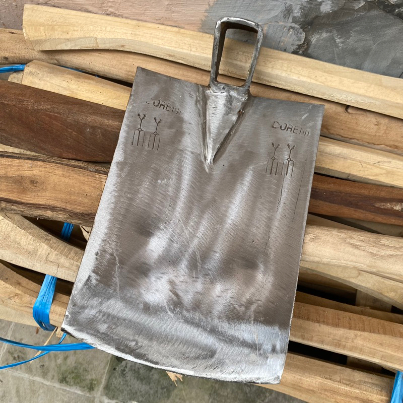 JUMBO Cangkul baja putih Blitar bahan baja Super tajam anti Lengket - Cangkul pertanian berkebun