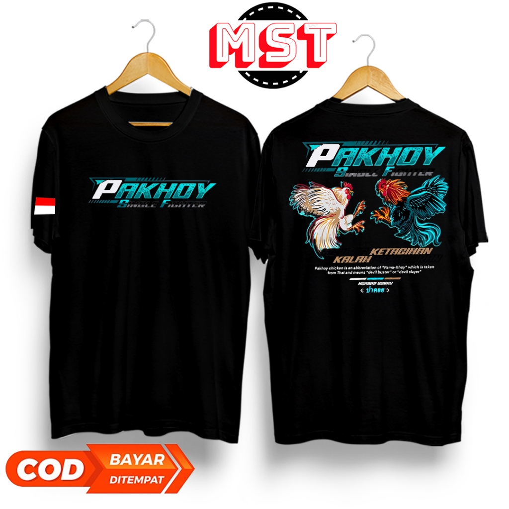 KAOS AYAM PETARUNG PAKHOY - BAJU AYAM ADUAN SINGEL FIGHTER - KAOS MURAH - KAOS PREMIUM - KAOS TERBAR