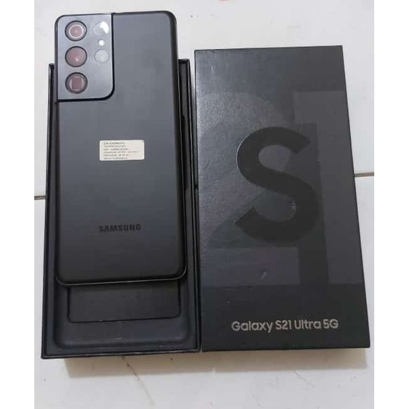 Hp Samsung S21 ULTRA 5G Resmi SEIN SECOND fullset dijamin Original 12/256 super mulus