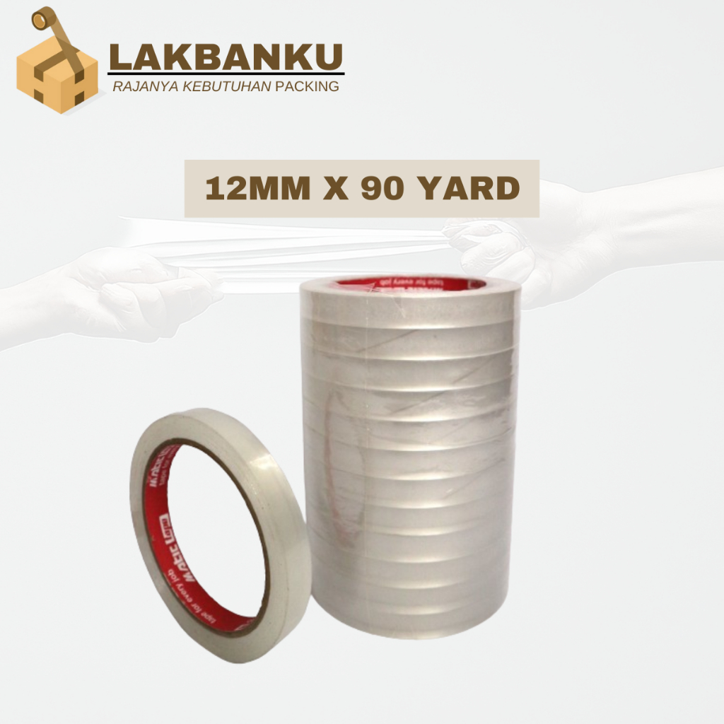

LAKBAN 12MM X 90 YARD (ISI 12 PCS)