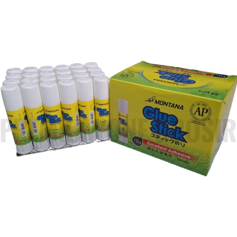 

1 Pak Lem Kertas Glue Stick MONTANA Non Toxic 1 Gram Isi 24 Pcs Lem Stik Non Toxic Lem Kertas Non Toxic KODE Q9O1