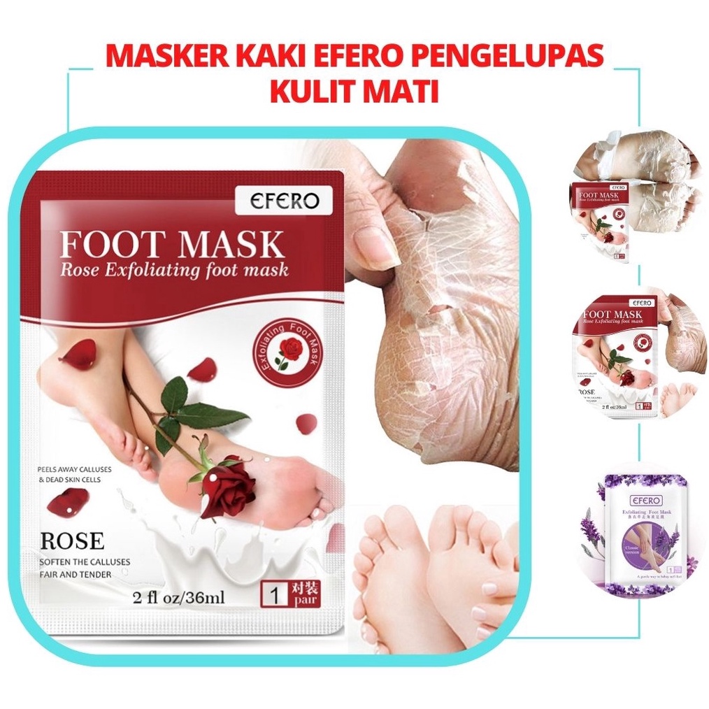 MASKER KAKI PENGELUPAS KULIT MATI FOOT MASK OBAT KAKI PECAH DAN KERING c T3K6