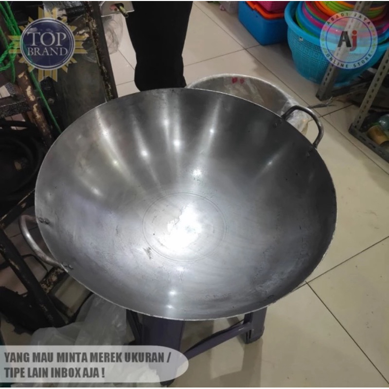 Wajan baja ukuran 100cm bahan tebal import