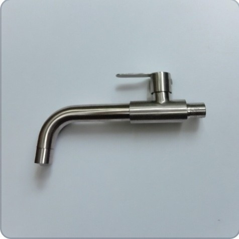 Kran Wastafel Tembok Dingin Stainless Kedeng / Kran Cuci Tangan dinding / Kran Wudhu