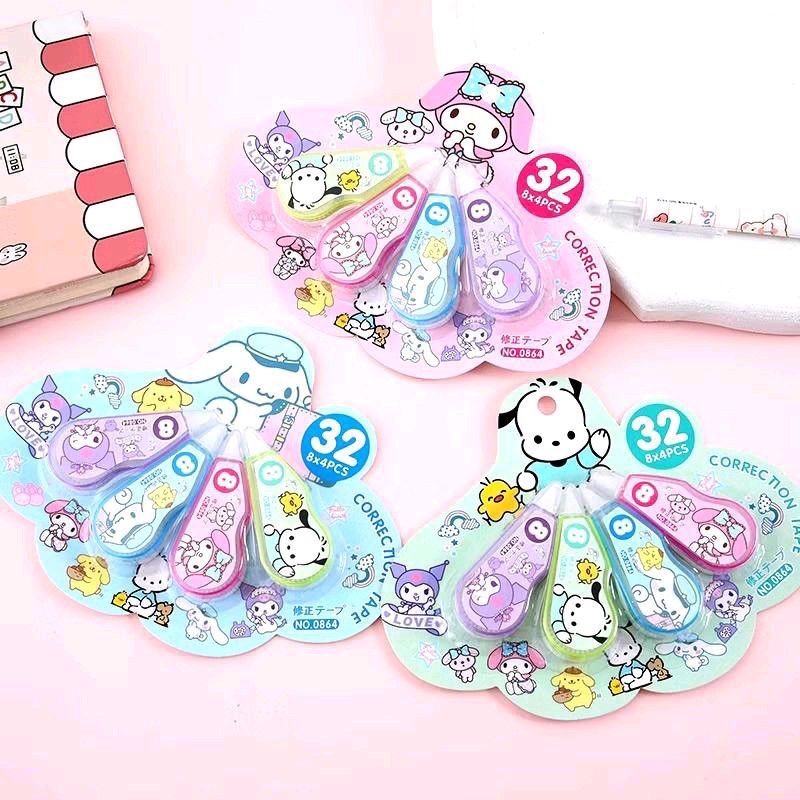 

Correction tape Fancy 32m isi 4pcs / tipex roll kuromi isi 4pcs