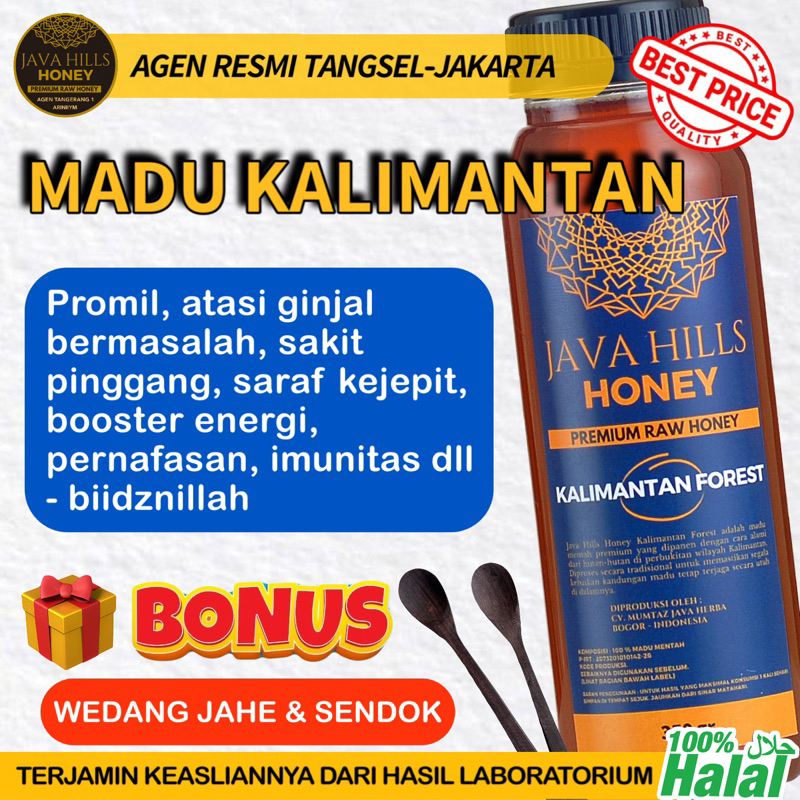 

madu Murni asli KALIMANTAN javahills 650gr batu ginjal empedu sakit pinggang syaraf kejepit | java hills honey