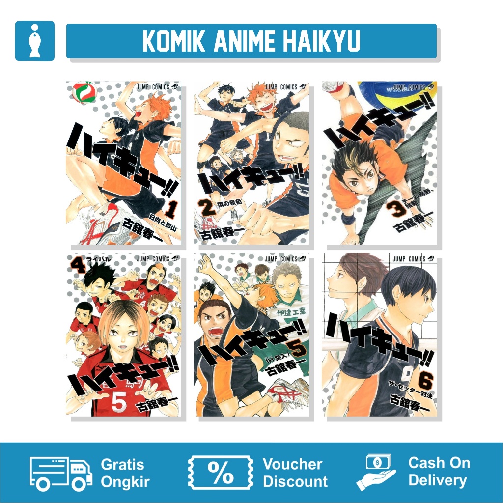 Buku Komik Manga Haikyuu Vol. 01-45 END by Haruichi Furudate Bahasa Indonesia