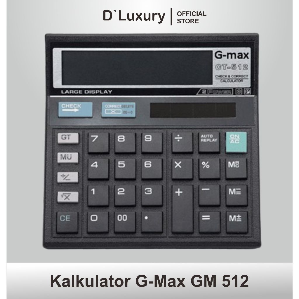 

Kalkulator G-Max GM 512 12 Digit Angka Calculator Digital