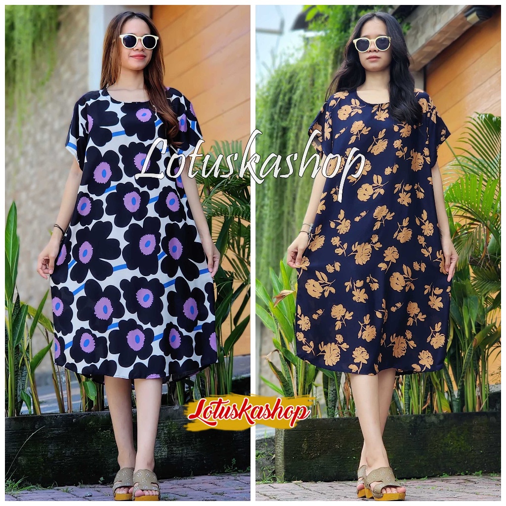 Daster motif jodha model payung bahan rayon lembut ukuran XL lingkar dada 110 cm panjang 105 cm adem