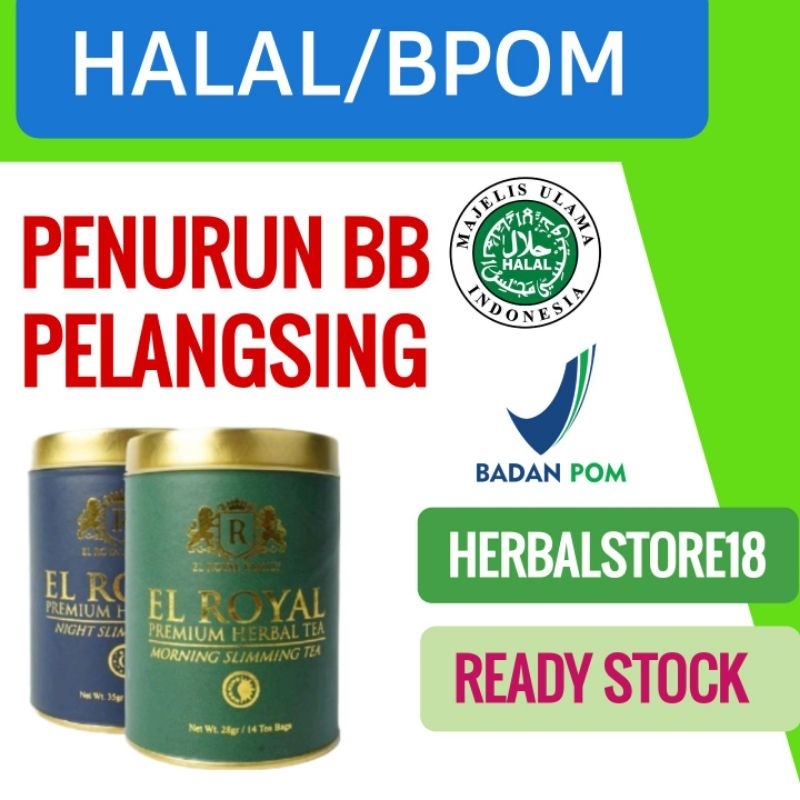 

SLIMMING TEA EL ROYAL PREMIUM TEH HERBAL PENURUN BERAT BADAN