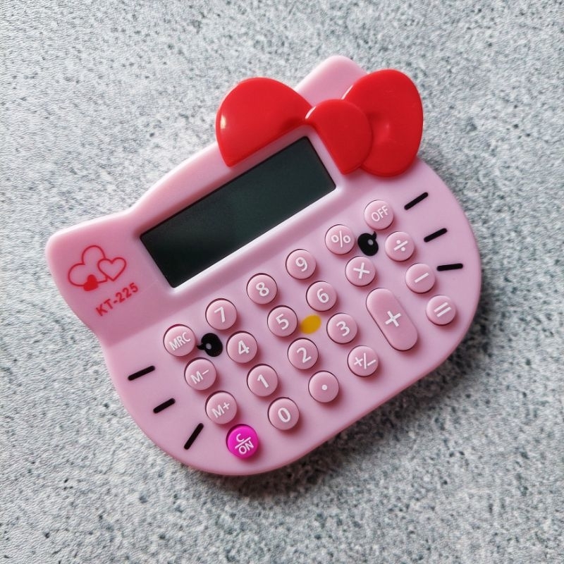 

Kalkulator Kepala Hellokitty Calculator Dagang Mini Saku 8Digits