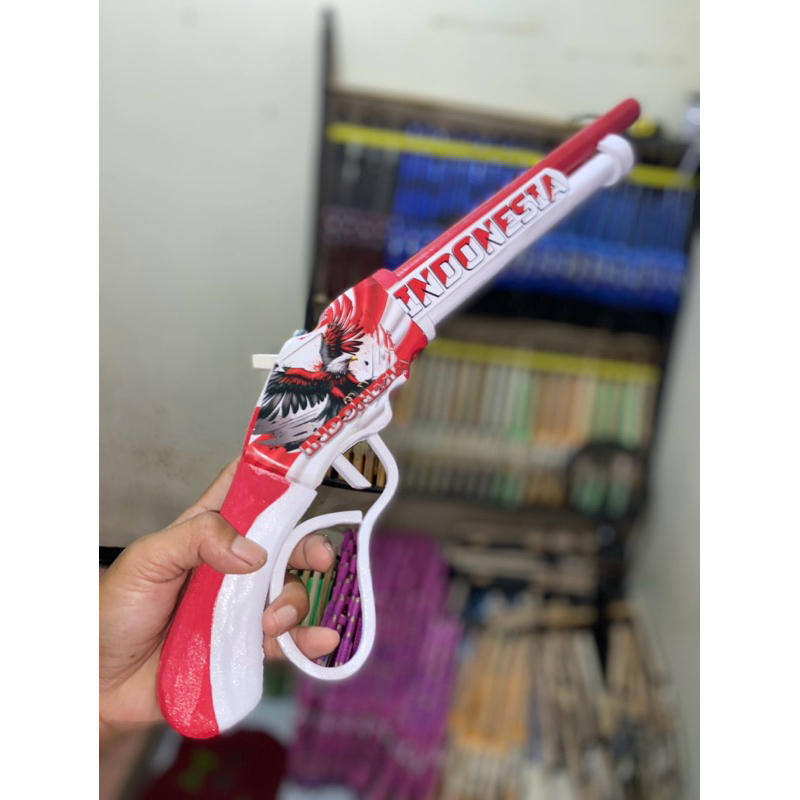 Mainan kayu Sg2 INDONESIA mainan viral cuma pake karet gelang