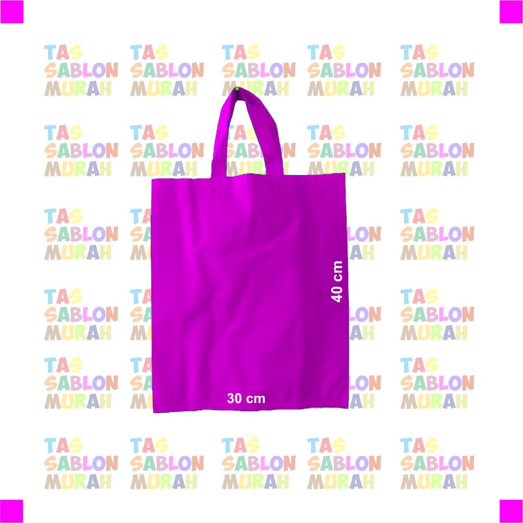 

Goodie Bag 30x40 Handle Tali Lipat Samping Pink Tua Vanta Tebal 75 gsm