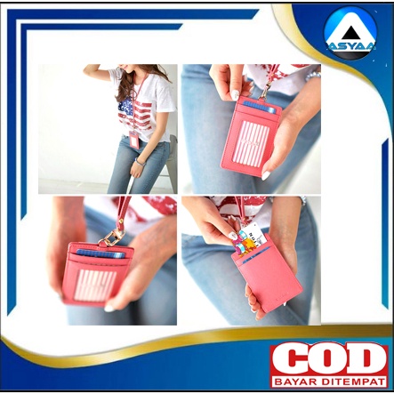 

HEBOH Tali id card holder 4 Sisi Card Holder 4 Kartu